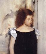 Fernand Khnopff Portrait of Gabrielle Braun Spain oil painting artist